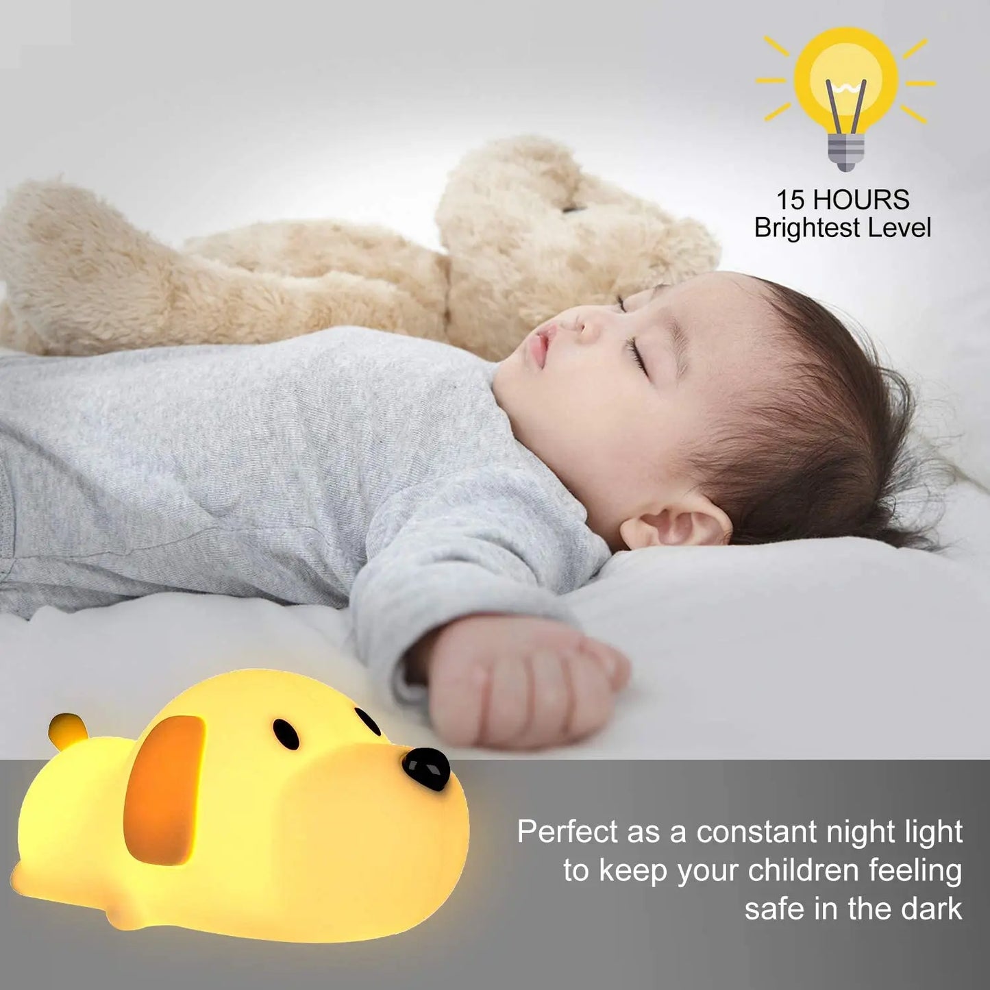 Papa Puppy Night Light