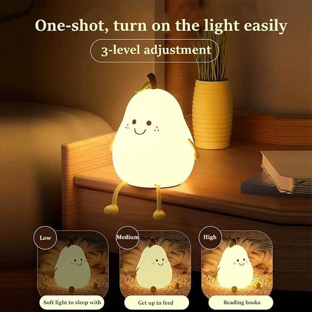 Pear-Shaped Kids Night Light