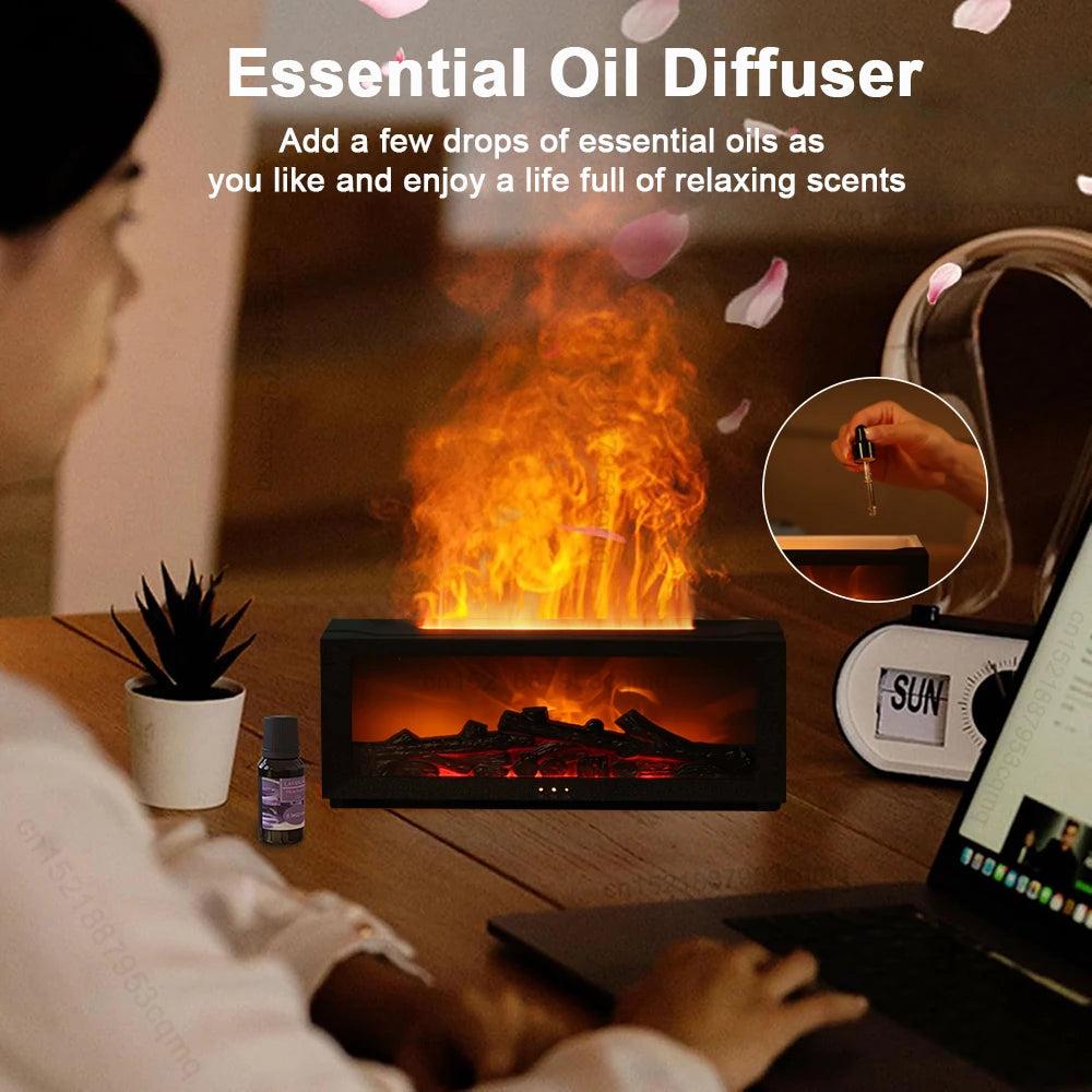 Flame Aroma Essential Oil Diffuser