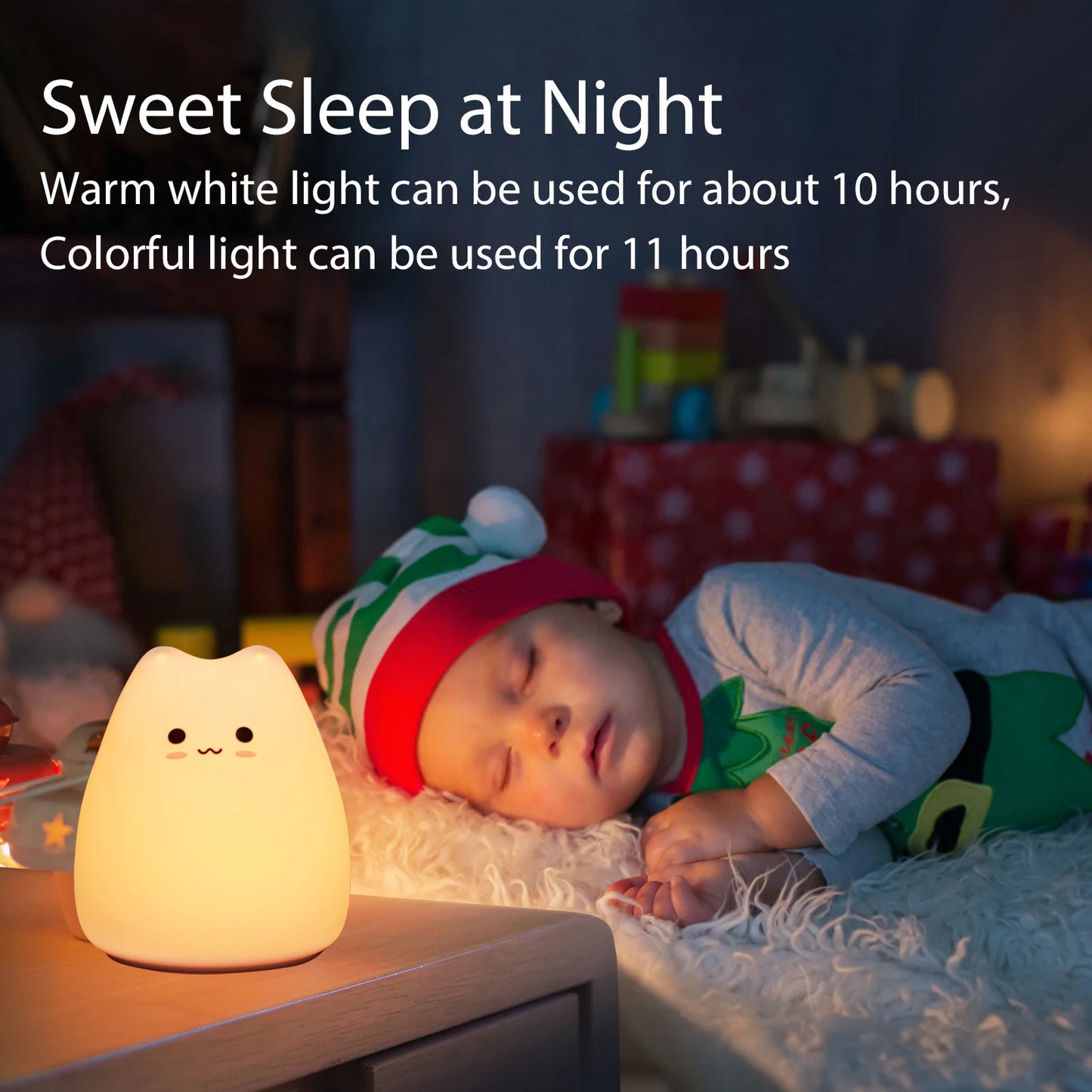 Kawaii Cat Baby Night Lamp