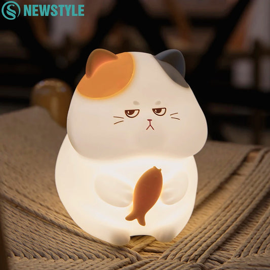 Cute Cat Silicone Night Light